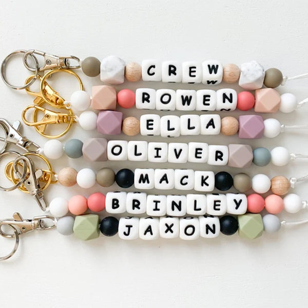 Name Keychain | Personalized Keychain | Custom Pacifier Clip