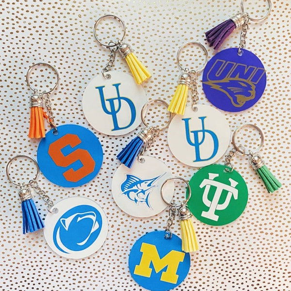 Custom College Keychains/ any college you want!