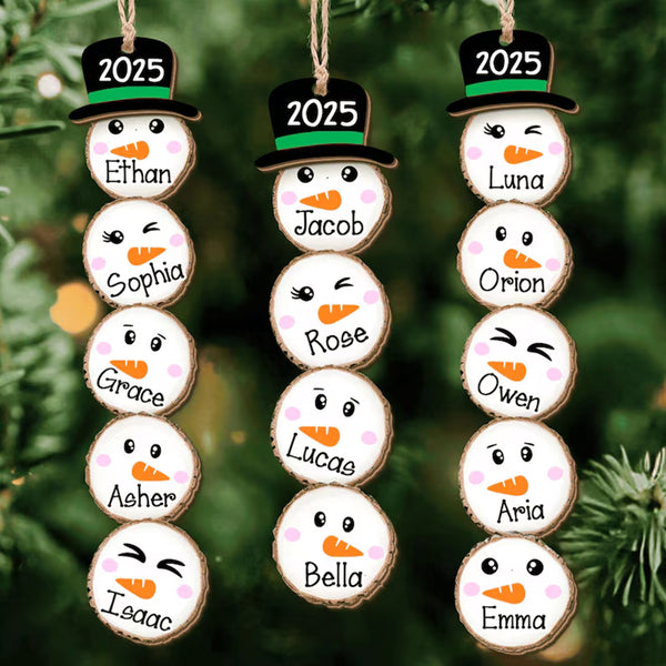 Custom Snowman Christmas Ornament 2025, Funny Family Ornament Gift Ideas