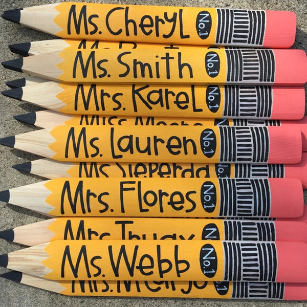 Personalized pencil sign, Teacher Gift, Back to school