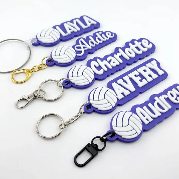 Personalized Soprt Name Tag Keychain