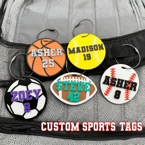 Sports Bag Name Tag | Personalized Sport Keychain