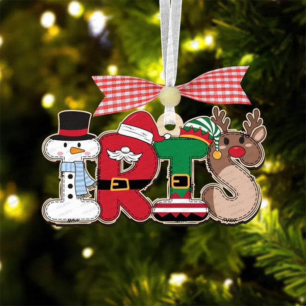 Personalized Alphabet Christmas Ornament With Name