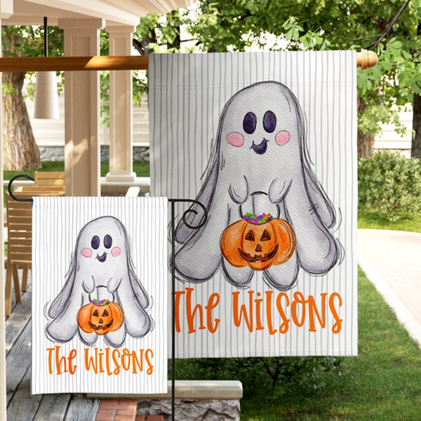Personalized Garden Flag Halloween Outdoor Decoration