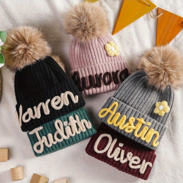 Personalized Embroidered Name Beanie Hat