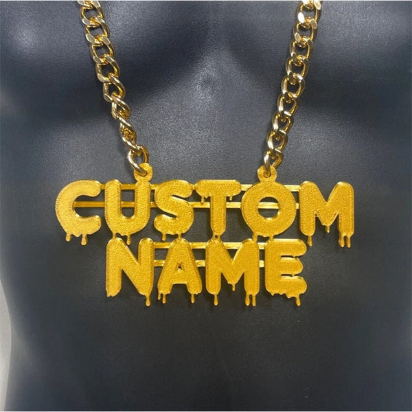 Custom Name Bling & Chain