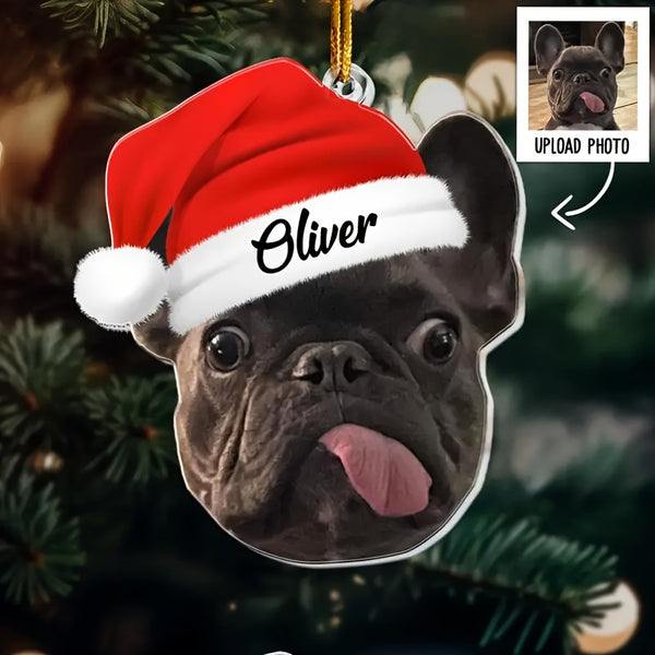 Customizable Pet Photo Christmas Ornament