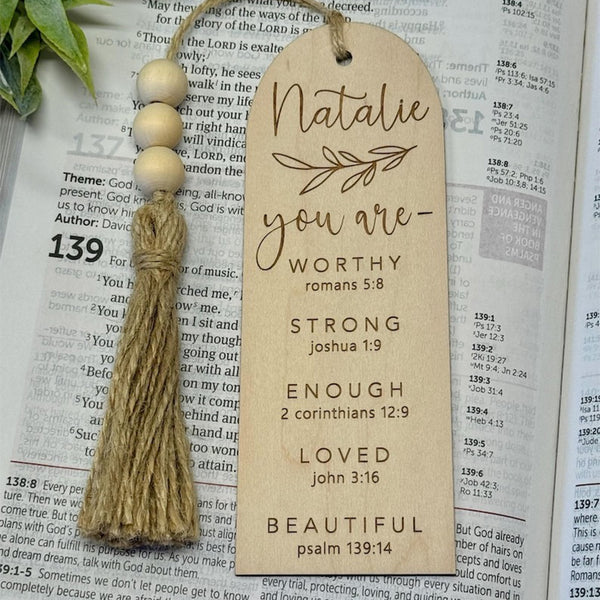 Bible bookmarks, personalized Baptism gift, first communion