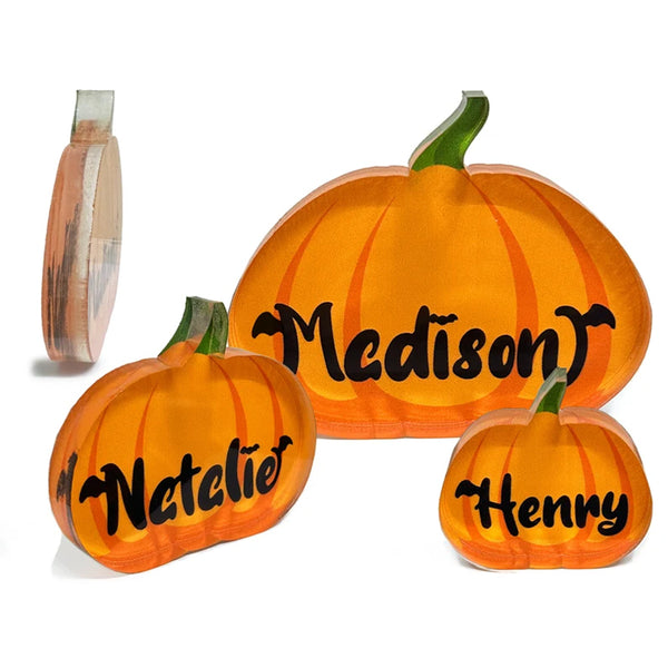 Personalized Pumpkins, Fall Decor, Personalized Halloween Decor