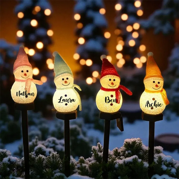 Christmas Snowman Solar Light