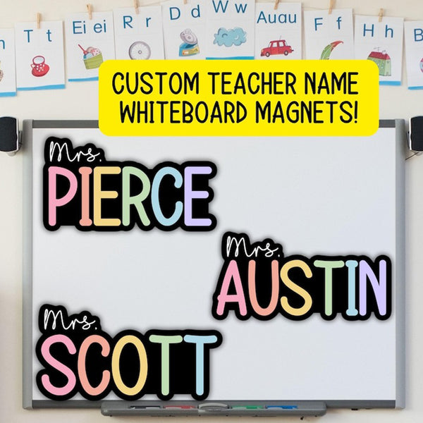 White Board Custom Magnetic Labels