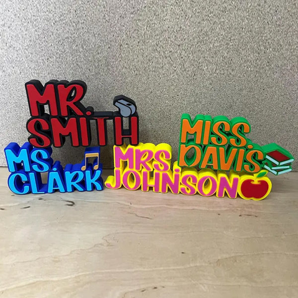 Personalized Desk Name Plate for Teachers