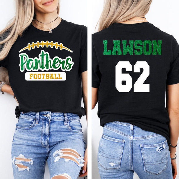 Custom Glitter Football Mascot Shirt, Personalized Football Team Shirt