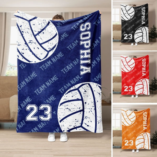 Personalized Volleyball Blanket
