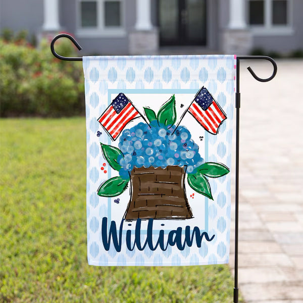 July 4th Garden Flag | Personalized Independence Day Garden Flag Welcome Flag