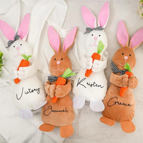 Custom Stuffed Plush Animal with Carrot