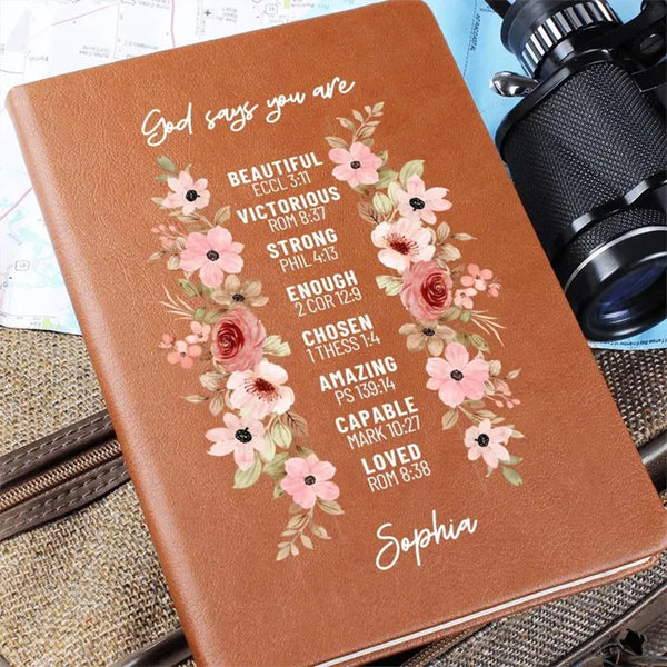 God Says You Are Personalized Prayer Journal For Women