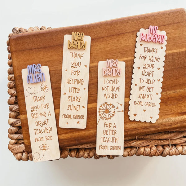 Teacher Appreciation Week, Custom Teacher Name Bookmark