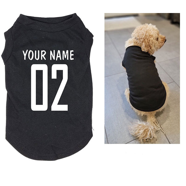Custom Dog Sports Shirt with Name and Number, Personalized Dog Shirt Custom Shirt for Dog  Dog Coach Shirt