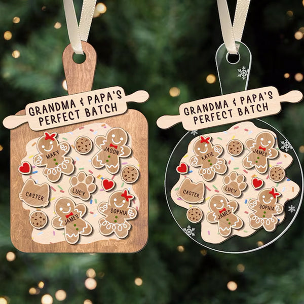 Personalized Gingerbread Christmas Ornament 3D