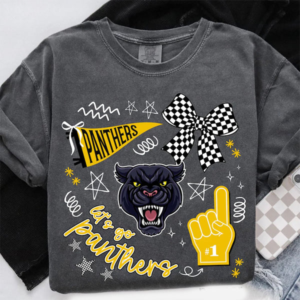 Comfort Colors  Retro School Spirit Shirts,Custom Team Mascot Shirt