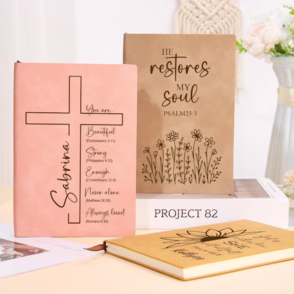 Personalized Christian Journal for Her,Bible Scripture Study Journal