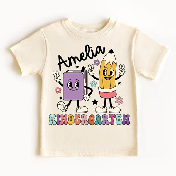 Personalized Kindergarten Shirt, Personalized Back to School Shirt Personalized First Grade Shirt