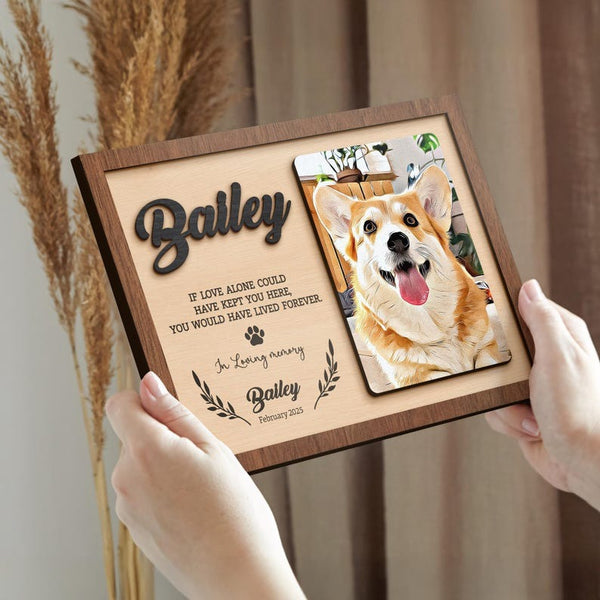 Personalized Wooden Pet Memorial Plaque – A Meaningful