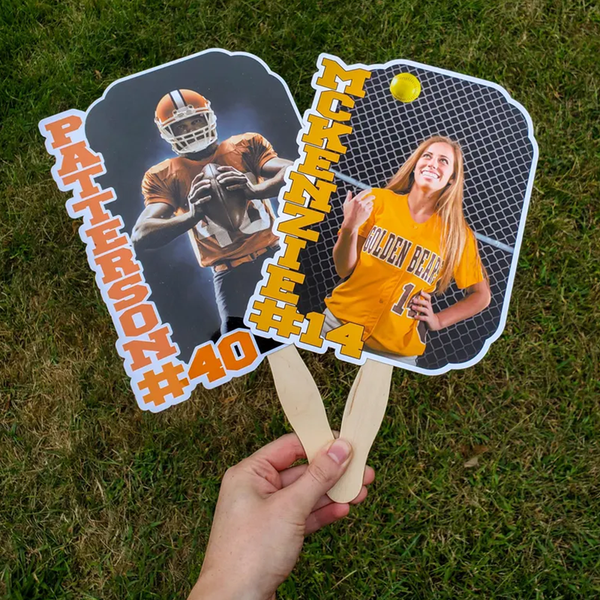 Custom Sports Face on a Stick/ Personalized Game Day Cutouts/