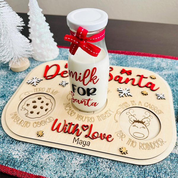 Personalized Santa Cookie Tray