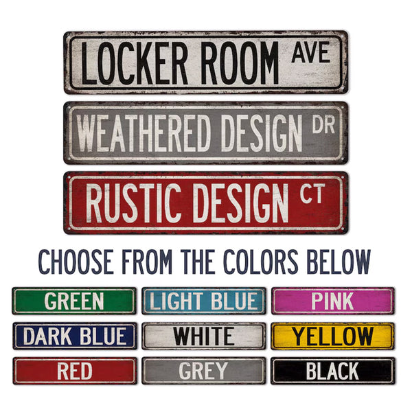 Rustic Street Sign, Custom Street Sign, Vintage Looking Personalized Sign