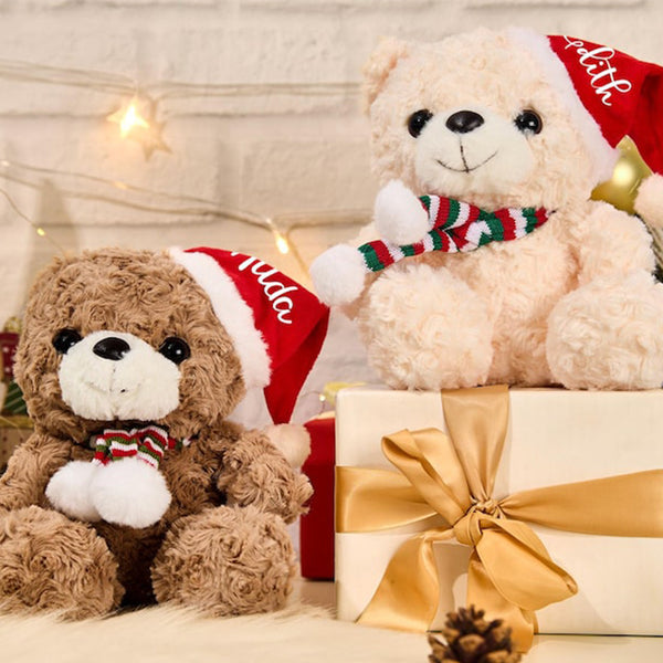 Personalised Christmas Plush Toys,Teddy Bear With Name