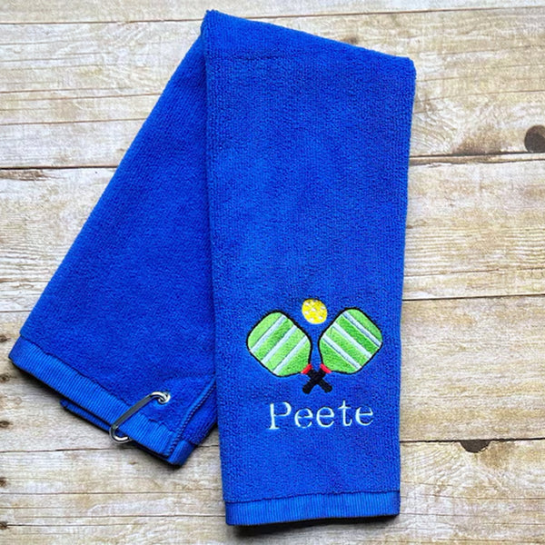 Personalized Pickleball Towel, Birthday Gift For Men