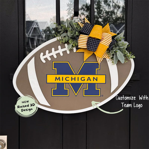 Football Door Hanger | Front Door Decor | Football Wreath