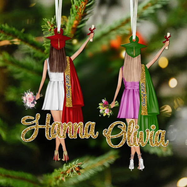 Personalized Graduation Christmas Ornament: Class Of 2025
