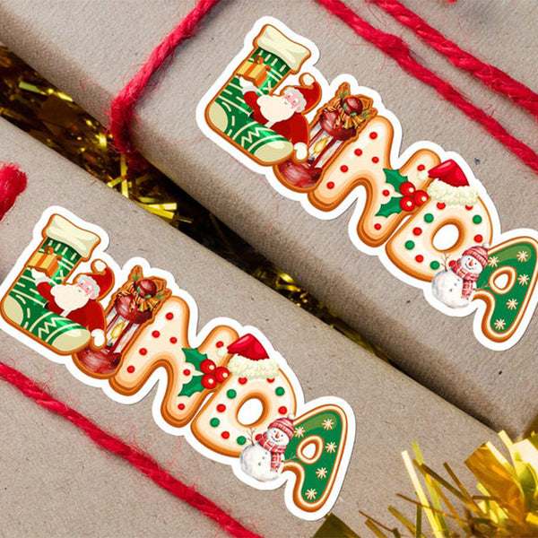 Personalized Christmas Stickers/Christmas Name Labels