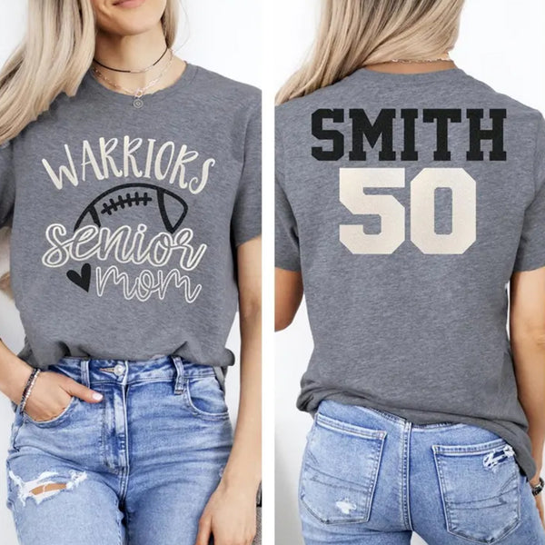 Football Shirt | Senior Football Mom T-Shirt