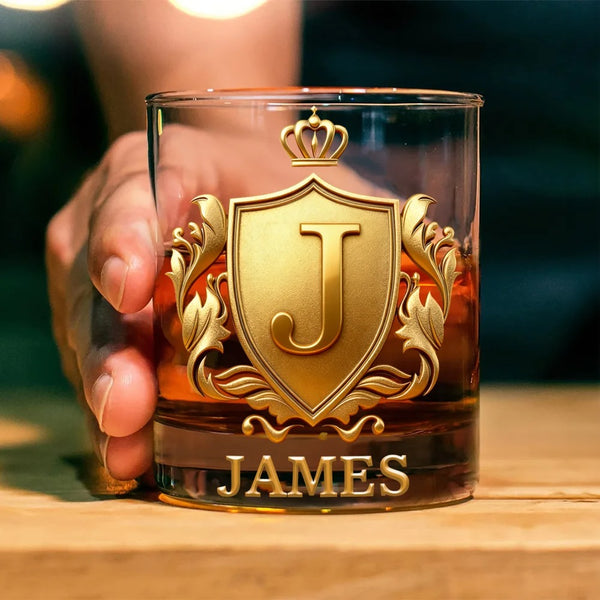 Cheers with Legendary Man - Personalized Golden 3D Badge