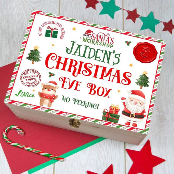 Personalized Christmas Eve Box, Boys Girls Custom Name