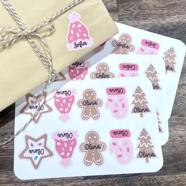 Personalized Christmas Gift Tag Stickers | Sticker Sheets