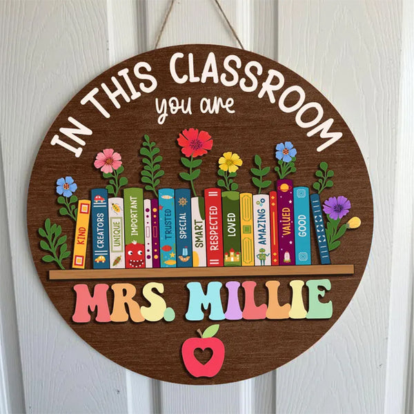 Custom Classroom Door Sign, Classroom Decor