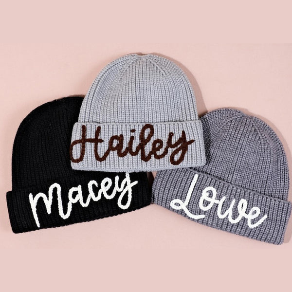 Personalized Kids Hats – Custom Embroidered Winter Warm Hats