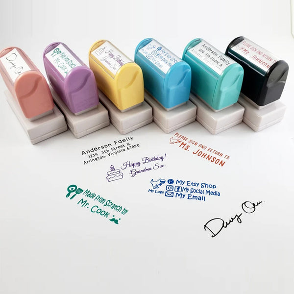 Personal Signature Self Inking Stamp for Custom Signature