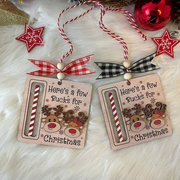 Cute Money Holder Christmas Ornament Gifts, Here’s A Few Bucks for Christmas