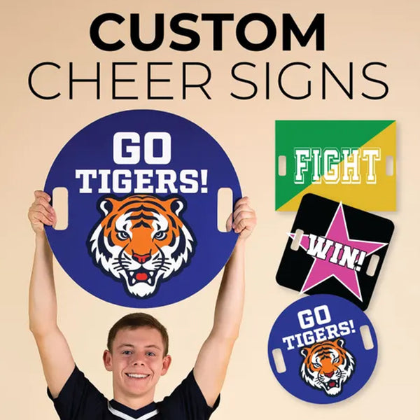 Custom Cheer Sign – Personalized Spirit Signs for Teams, Schools & Fans
