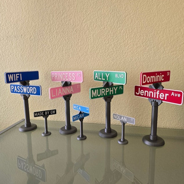Custom Street Sign Stand