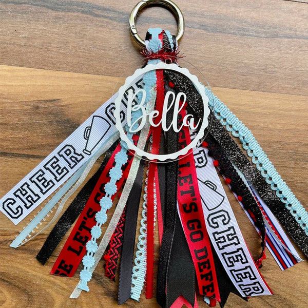 Sports theme Monogram Bogg Bag Charm Tassel