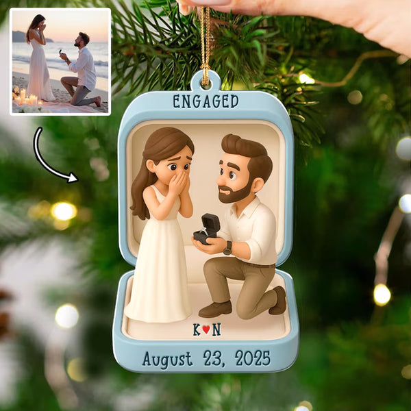 Custom Proposal Photo Figure Ornament