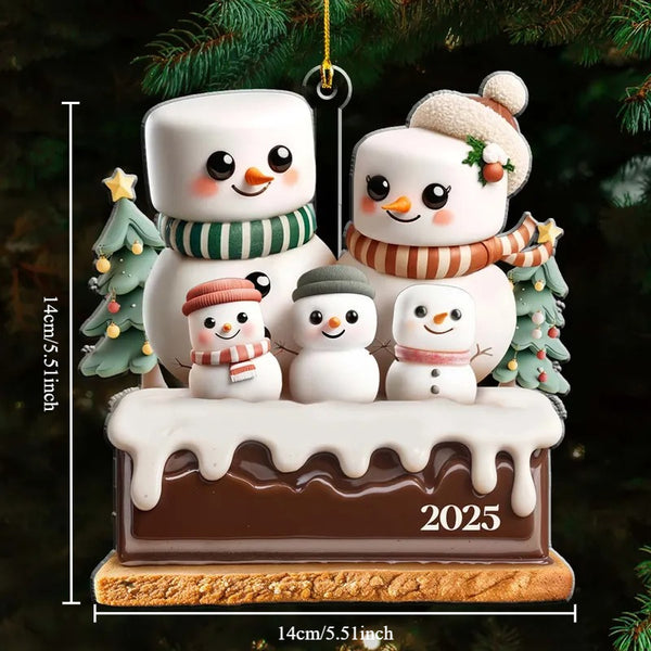 Personalized Christmas Ornament - Custom Family Name & Year
