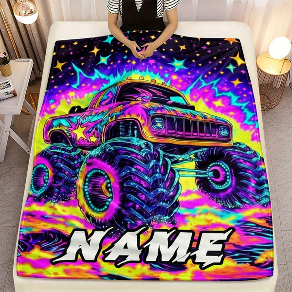 Mixed Color Radiant Fantasy Printed Digital Soft Flannel Blanket